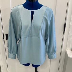 Elegant Light Blue Women's Top
